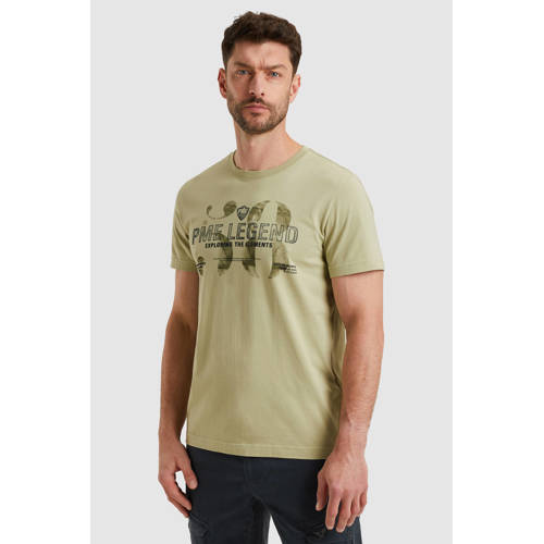 PME Legend Rechtvallend T-shirt groen afbeelding