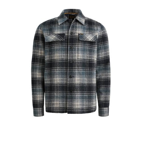 PME Legend geruit overshirt blauw afbeelding
