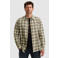 PME Legend regular geruit casual overhemd beige