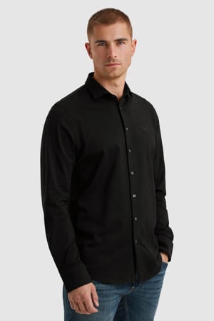 Regular fit overhemd zwart
