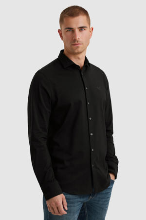 Regular fit overhemd zwart