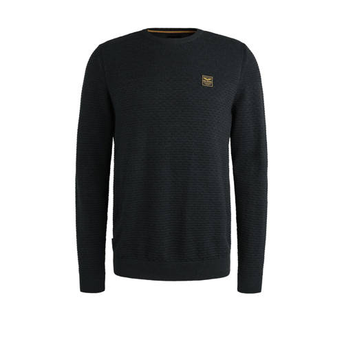 PME Legend trui gebreid donkerblauw afbeelding