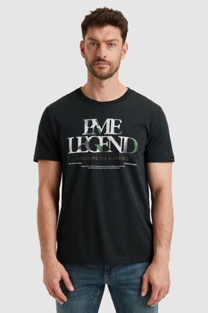 regular T-shirt donkerblauw
