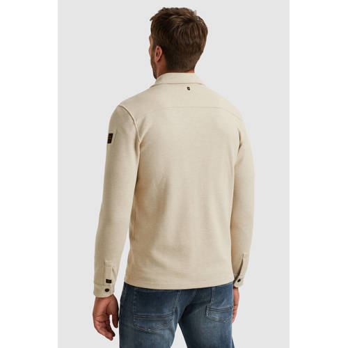 PME Legend overshirt met textuur ecru afbeelding