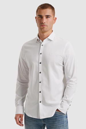 Regular fit overhemd wit