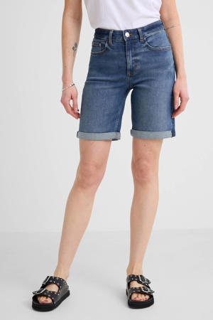 denim short medium blue