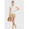 Anytime denim short twill beige