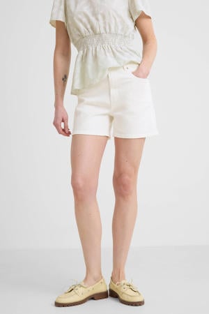 denim short twill white
