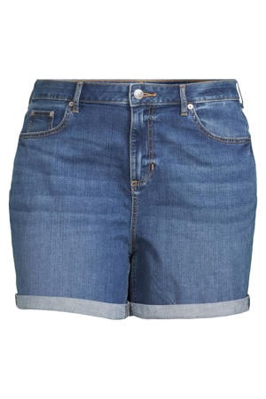 relaxed fit denim short medium blue