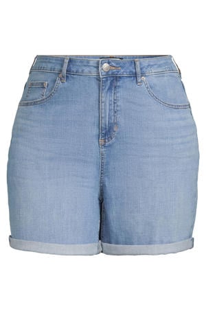 relaxed fit denim short light blue