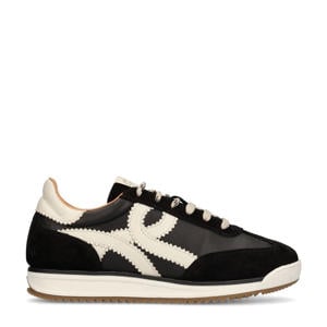 leren sneakers zwart