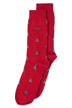 sokken Christmas Tree rood
