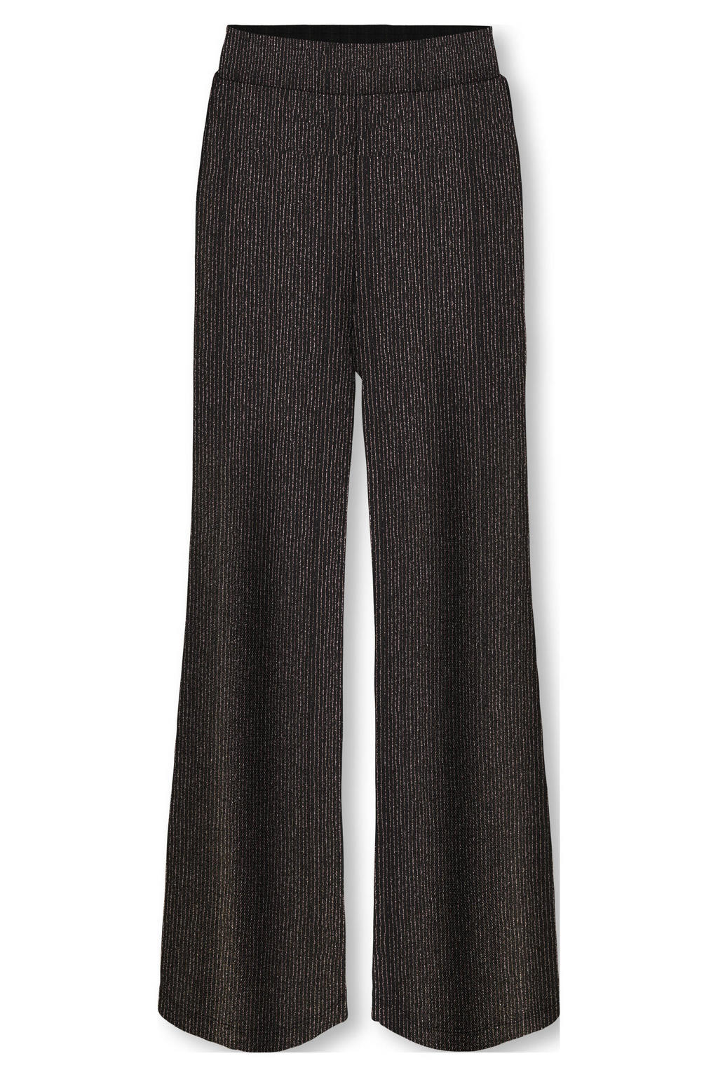 Zwart en roze meisjes KIDS ONLY GIRL wide leg casual broek met strepenprint