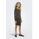 KIDS ONLY GIRL one shoulder jurk met glitters zwart/lichtgoud