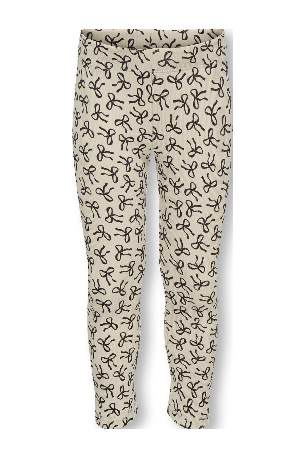 Beige en blauwe meisjes KIDS ONLY MINI legging van stretchkatoen met super skinny fit en elastische tailleband