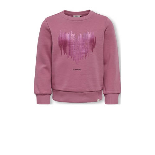 KIDS ONLY MINI sweater roze met pailletten afbeelding