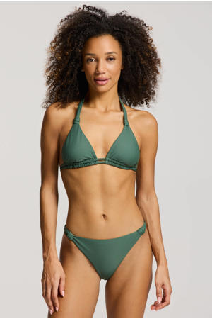 voorgevormde triangel bikini Bibi olijfgroen