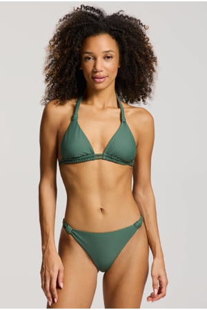 voorgevormde triangel bikini Bibi olijfgroen