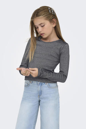 glitter top zwart