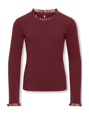 longsleeve donkerrood