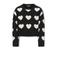 KIDS ONLY GIRL trui met hartjes zwart gebreid