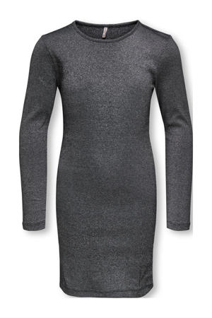 jurk met glitter zwart