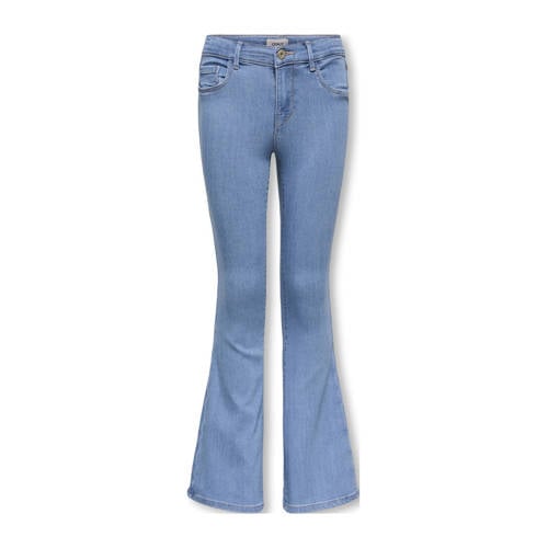 KIDS ONLY GIRL flared jeans light blue denim afbeelding