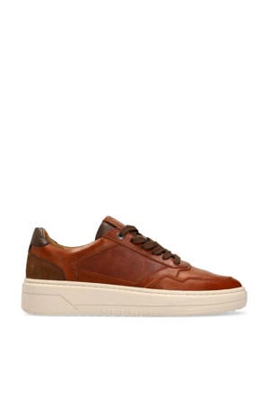 leren sneakers cognac