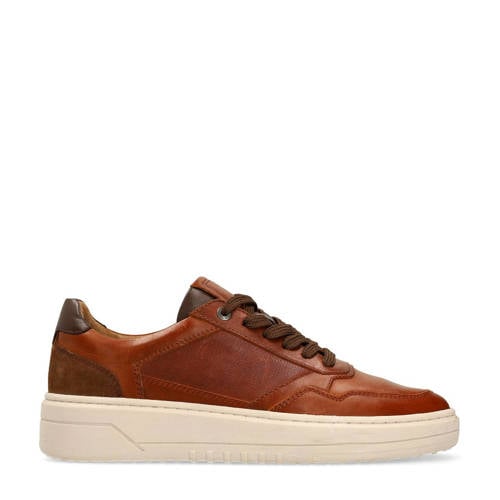 No Stress leren sneakers cognac afbeelding