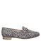Marco Tozzi suède loafers met panterprint beige/zwart