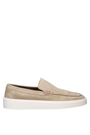 suede loafers sand