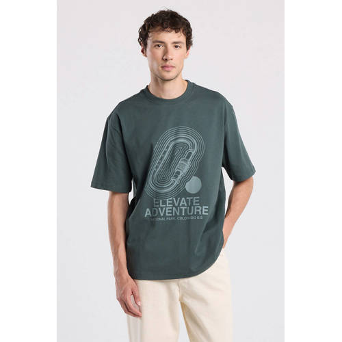 America Today relaxed T-shirt grijsgroen afbeelding