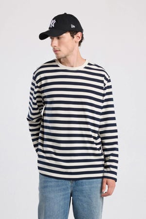 gestreepte longsleeve ecru