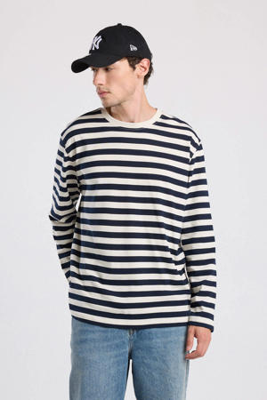 gestreepte longsleeve ecru