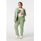 MS Mode slim regular waist pantalon lichtgroen