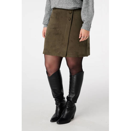 MS Mode suede imitatieleren rok afbeelding