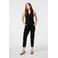 MS Mode slim regular waist pantalon zwart