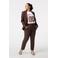 MS Mode slim regular waist pantalon donkerbruin