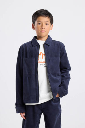 corduroy jasje herfst winter donkerblauw