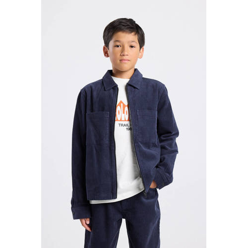 America Today corduroy jasje herfst winter donkerblauw afbeelding