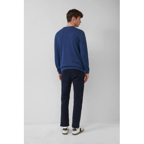 s.Oliver pullover trui fijn gebreid donkerblauw afbeelding