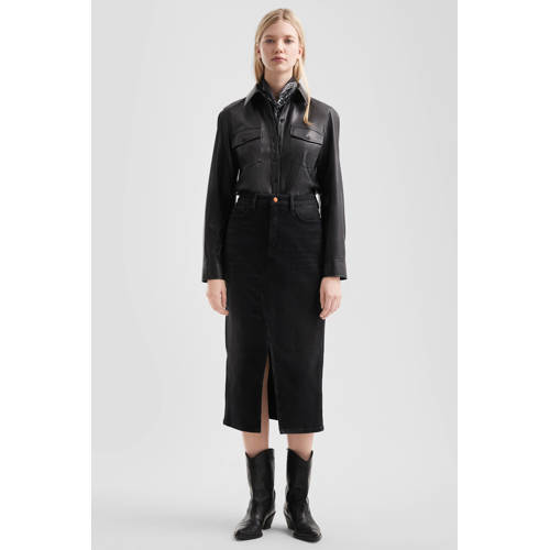 QS denim spijkerrok black denim afbeelding