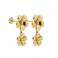 KARMA Jewelry gold plated oorbellen Plain Flower