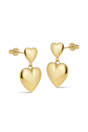 gold plated oorbellen Tirsa XL