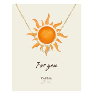 gold plated ketting Nina + giftcard For You
