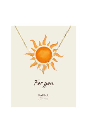 gold plated ketting Nina + giftcard For You