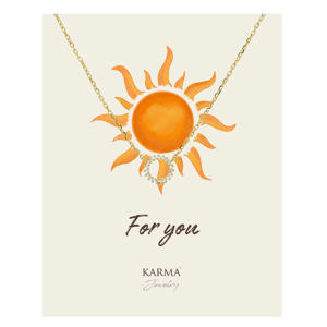 gold plated ketting Nina + giftcard For You