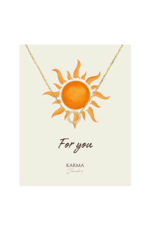 gold plated ketting Nina + giftcard For You