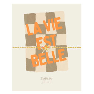 gold plated armband Bow + giftcard La Vie Est Belle