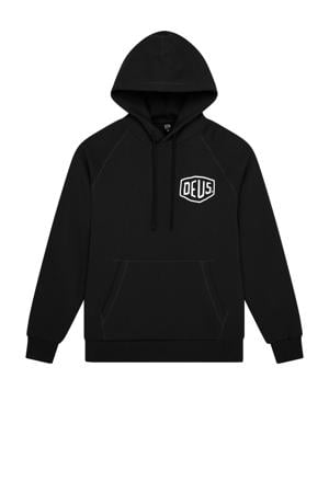 hoodie met backprint zwart